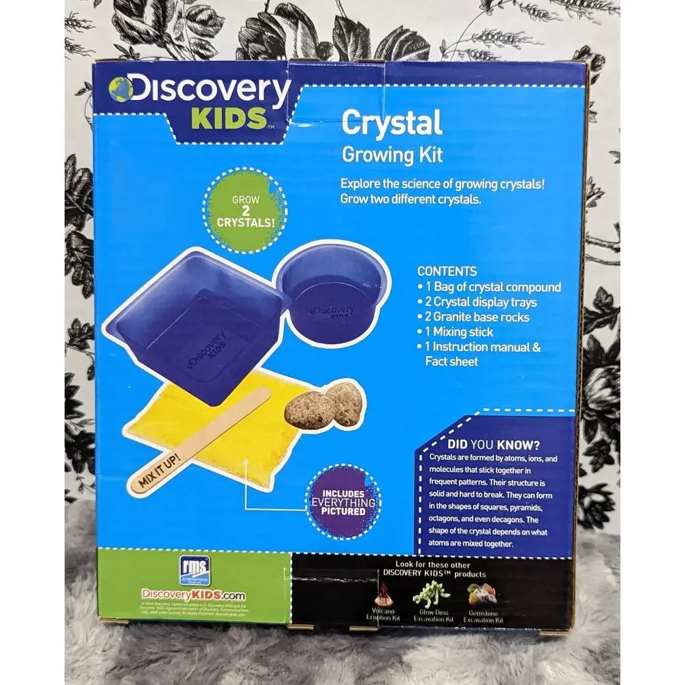 NWT Discovery Kids 2 Crystal Growing Kits & Break Your Own Geodes Kit Bundle